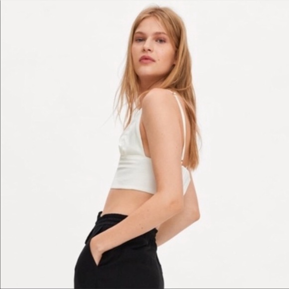 Zara satin crop top - Picture 6 of 8